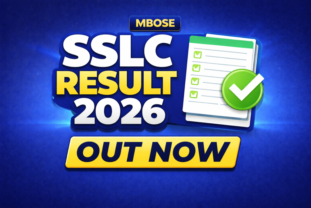 Meghalaya SSLC Result 2026 OUT now check result online MBOSE