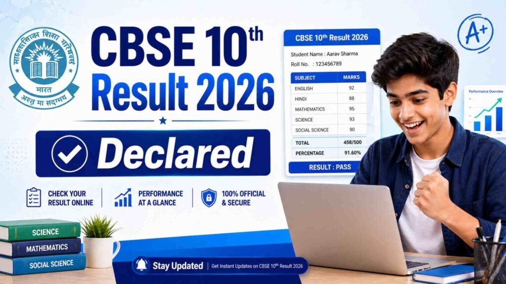 cbse class 10 results declared image
