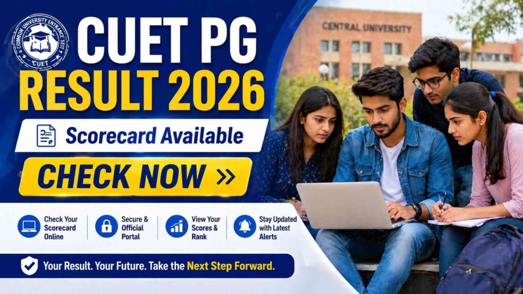 cuet pg results declared 2026